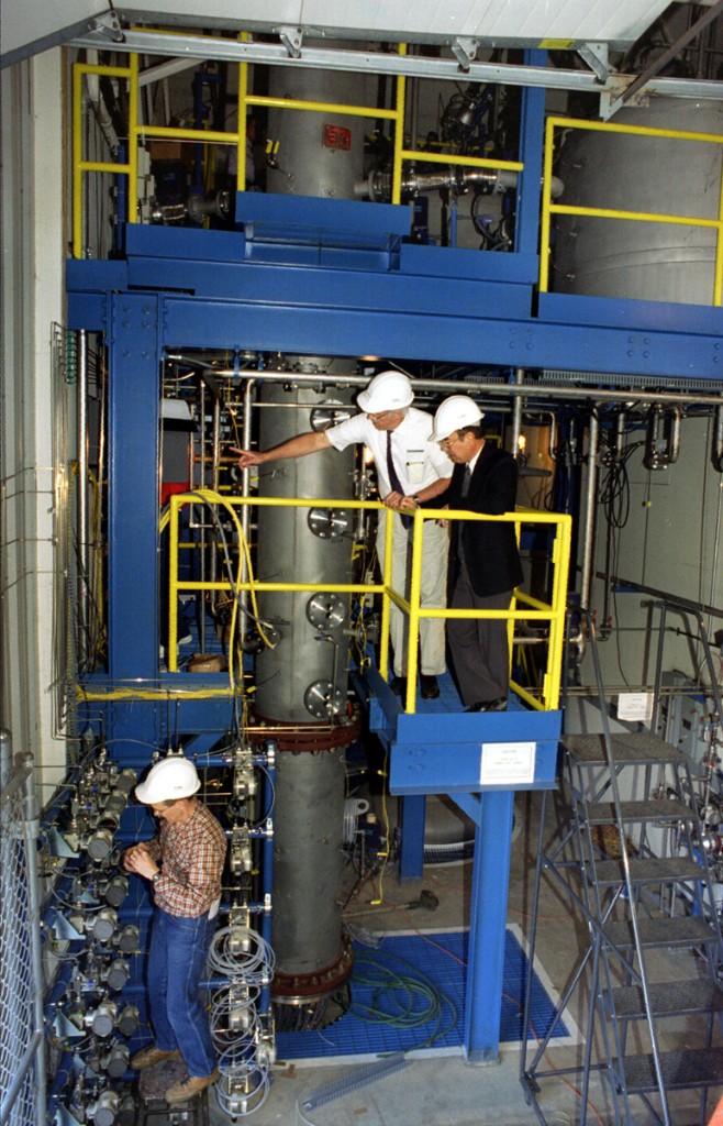 Researchers at the Purdue University Multi-Dimensional Integral Test Assembly (PUMA) facility